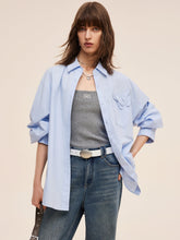 %100 Pamuklu 3D Kelebek Kadın Bol Kesim Gömlek