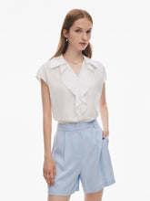 %100 Pamuklu Fırfırlı Kadın Bluz