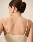 Sueña™ Kadın Bej Boncuklu Askılı Nervürlü Cami Üst