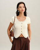 Sueña™ Bej U Yaka Dokulu Hırka