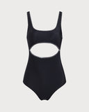 Sueña™ Siyah Kesikli Tek Parça Mayo