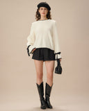 Sueña™ Bej Kontrast Çan Kol Kazak