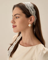 Sueña™ Bej Dantelli Saç Kemeri