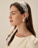 Sueña™ Bej Dantelli Saç Kemeri