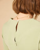 Sueña™ Katı Kare Yaka Uzun Kollu Elbise