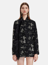 İşlemeli Tüylü Boncuklu Ceket