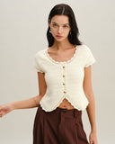 Sueña™ Bej U Yaka Dokulu Hırka