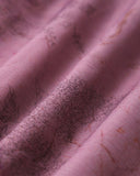 Sueña Mor Çiçekli Fırfırlı Kravat Askılı Midi Elbise