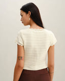 Sueña™ Bej U Yaka Dokulu Hırka