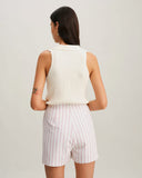 Sueña™ Pembe Çizgili Cepli Şort