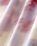 Sueña™ Pembe Çiçekli Denizkızı Slip Midi Elbise