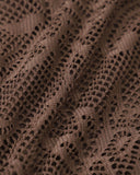 Sueña™ Kahverengi File Balenli Bikini Takımı