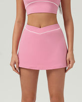 Sueña™ Pembe Yüksek Streç A-Line Yoga Eteği