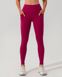 Sueña™ Kırmızı Çabuk Kuruyan Yüksek Bel Yoga Taytı