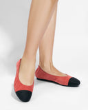 Sueña™ Enfiis Tuğla Kırmızısı Twill Kare Burunlu Babet