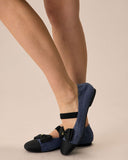 Sueña™ Enfiis Mavi Twill Denim Kare Burunlu Babet