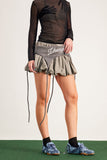 Anouk Asimetrik Deconstruct Mini Etek Gri
