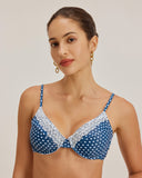 Sueña™ Mavi Polka Dot Balenli Bikini Takımı