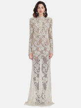 Zarif Dantel Taşlı Elbise