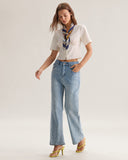 Sueña™ Mavi Düz Parıltılı Kot