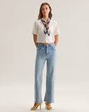 Sueña™ Mavi Düz Parıltılı Kot