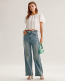 Sueña™ Dantel Trim Düz Kot