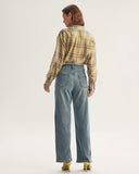 Sueña™ Sarı Ekose Lyocell Gömlek