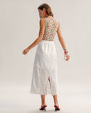 Sueña™ Kırmızı Çiçekli Yuvarlak Yaka Kolsuz Bluz