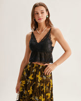 Sueña™ Siyah Dantel V Yaka Büstiyer