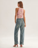 Sueña™ Pembe Çiçekli Kısa Bluz