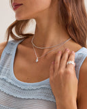 Sueña™ Mavi Yuvarlak Yaka Tığ İşi Kolsuz Bluz