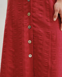 Sueña™ Kırmızı Kuşaklı A Kesim Midi Elbise