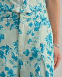 Sueña™ Mavi Çiçekli Cepli Şort