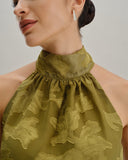 Sueña™ Yeşil Çiçekli Kaplumbağa Yakalı Atlet