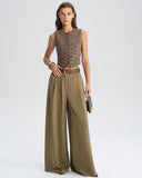 Haki Ekose Tek Sıra Yelek