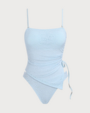 Sueña™ Mavi Dantelli Dantelli Tankini Mayo