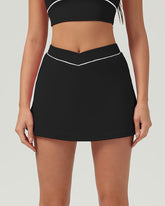 Sueña™ Siyah Yüksek Streç A Kesim Yoga Eteği