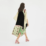 Glamour Geometrik Desenli Kaftan