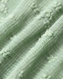 Sueña™ Yeşil Örme Kesikli Önden Bağlamalı Tankini Mayo