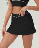 Sueña™ Siyah Yüksek Streç A Kesim Yoga Eteği