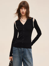 Lyocell Karışımlı Kadın Kesik Omuzlu Örgü Üst