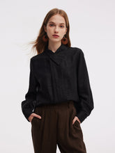 18Mm Xiang Yun İpek Çapraz Ön Yaka Kadın Bluz