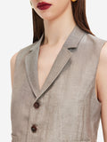 Fransız Yün Keten Yelek
