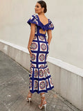 Patchwork Maxi Elbise