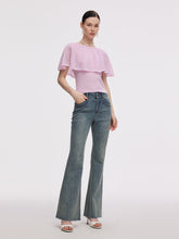 Capelet Ayarlanabilir Yaka Kadın Örgü Üst