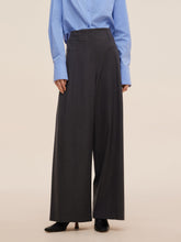 Yün Karışımlı Kadın Yüksek Bel Geniş Paça Pantolon