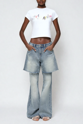 Abhay Çıkarılabilir Yapısız Kot