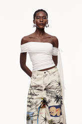 Abia Asimetrik Rüslü Bağcıklı Üst