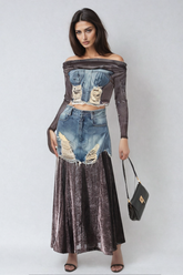 Abishag Mesh Düşük Omuz Dekonstrüksiyon Seti