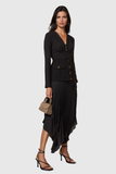 Accorsa Deconstruct Siyah Fileli Dantelli Etek